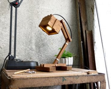 Office Wooden Desk Lamp