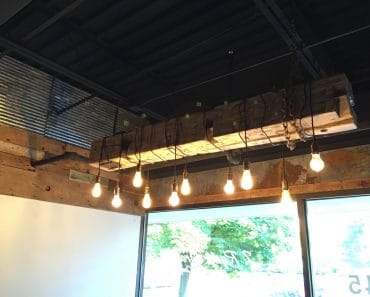 Barn Wood Beam Light Fixture