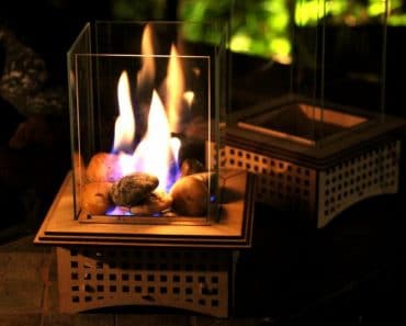 Perfect Heater for Winter Tabletop Glass Fireplace