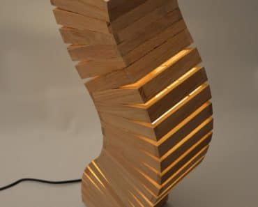 Oak Wood Spine Lamp