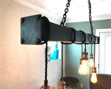 Industrial Steel Beam with Cloth Cord Wrap