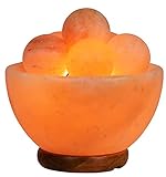 Spantik Himalayan Fire Bowl Salt Lamp with 6 Massage Balls Premium Quality Authentic from Pakistan