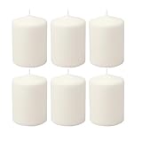 Stonebriar 35 Hour Long Burning Unscented Pillar Candles, 3x4, White