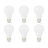 Amazon Basics A19 LED Light Bulbs, 60 Watt Equivalent, Energy Efficient 9W, E26 Standard Base, Soft...