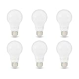 Amazon Basics 60W Equivalent, Soft White, Dimmable, 10,000 Hour Lifetime, A19 LED Light Bulb ,...