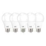 LE LED Light Bulbs 60 Watt Equivalent, 9W 800 Lumens Non-Dimmable, Daylight White 5000K, A19 E26...