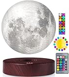 VGAzer Levitating Moon Lamp, 16 Colors 20 Models Floating Moon Lamp,Floating and Spinning in Air...