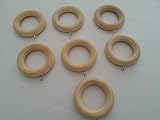 Graber Wood Pole Rings For Up to 1 3/8' (35mm) Drapery Rod