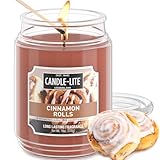 Candle-lite Scented Candles, Cinnamon Pecan Swirl Fragrance, One 18 oz. Single-Wick Aromatherapy...