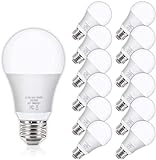 Yochoice 12Pack A19 LED Light Bulbs 100 Watt Equivalent 5000K Daylight White, No Flicker E26 Medium...