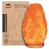 WBM Salt Lamp – USB Himalayan Salt Lamp with Touch Dimmer Control | Wooden Base | LED Bulb |...