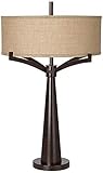 Franklin Iron Works Tremont Rustic Farmhouse Table Lamp 31 1/2' Tall Allegheny Bronze Brown Iron...