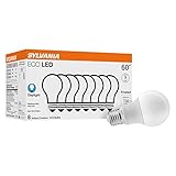 SYLVANIA ECO LED A19 Light Bulb, 60W Equivalent, Efficient 9W, 7 Year, 750 Lumens, Non-Dimmable,...