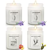 4 Pack Candles for Home Scented, Lavender Candles Set, Aromatherapy Jar Candles for Home, 28 oz 200...