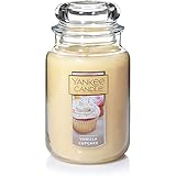 Yankee Candle Vanilla Cupcake Scented Classic 22oz Large Jar Single Wick Candle, Over 110 Hours of...