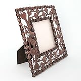 Simply Natural Bliss Photo Frame - Recycled Keys - Hand Crafted Frame 4x4 in - Unique Picture Frame...