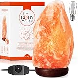 The Body Source Himalayan Salt Lamp 10-12 inches (11-15Ib), Includes Dimmer Switch and Night Light -...