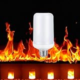 BUYBAY LED Flame Effect Fire Light Bulbs,Creative Lights with Flickering Emulation,Vintage...
