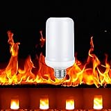 BUYBAY LED Flame Effect Fire Light Bulbs,Creative Lights with Flickering Emulation,Vintage...