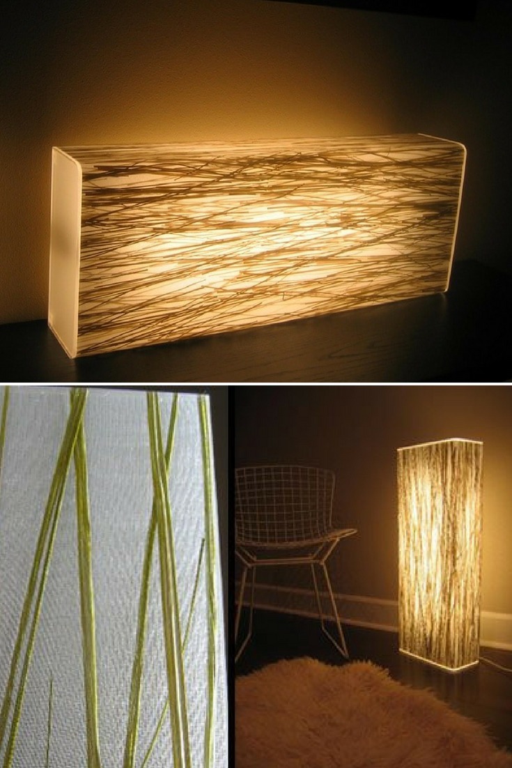 Grass Resin Floor Lamp