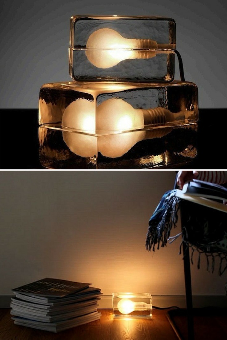 Ice and Light Table Lamps