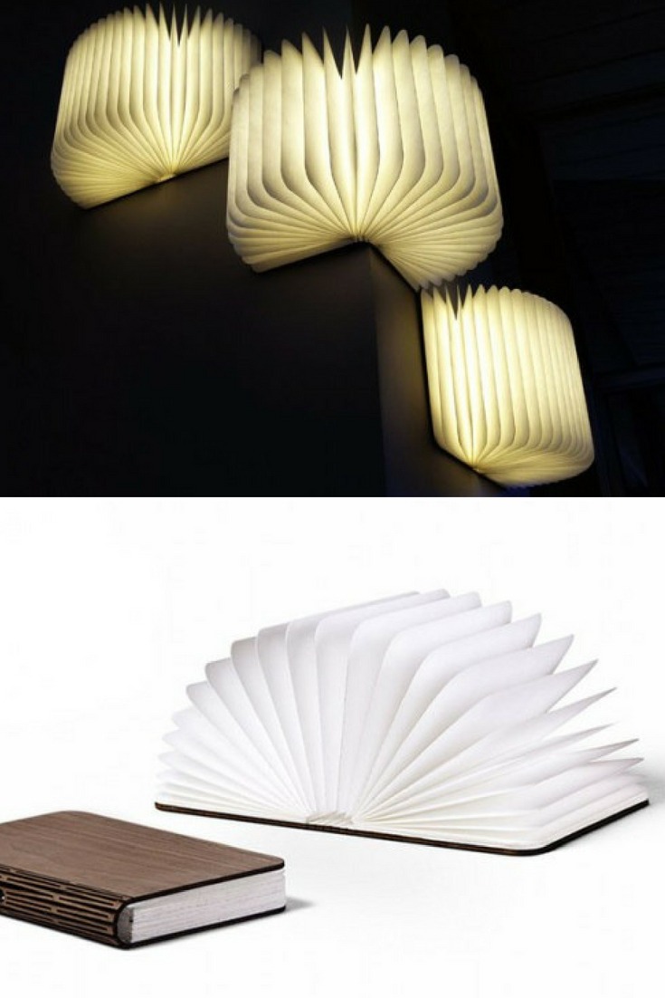 Lumio Illuminated Book as Wall Sconces