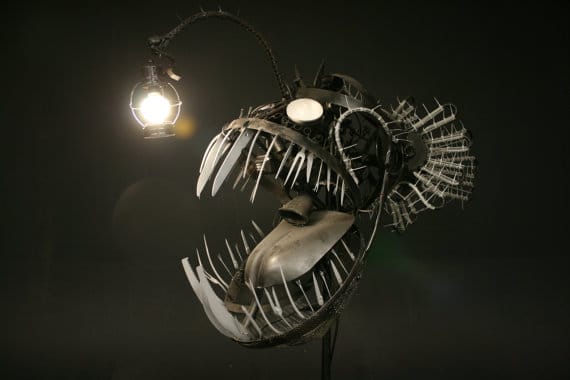 Lamp fish deep sea angler