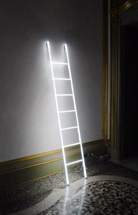 massimo-ubertis-neon-ladder-lamp