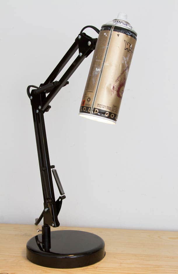 Recycled spray cans into desk lamps 3 - Desk Lamps - iD Lights