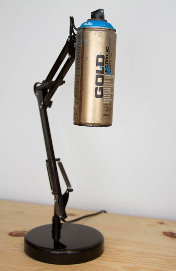 Recycled spray cans into desk lamps 5 - Desk Lamps - iD Lights