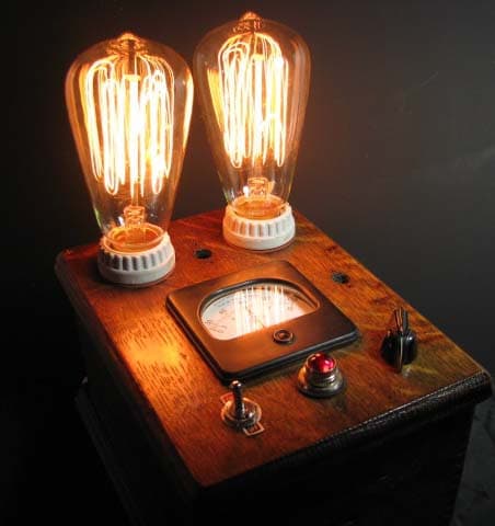 Steampunk Lamp ONE OF A Kind