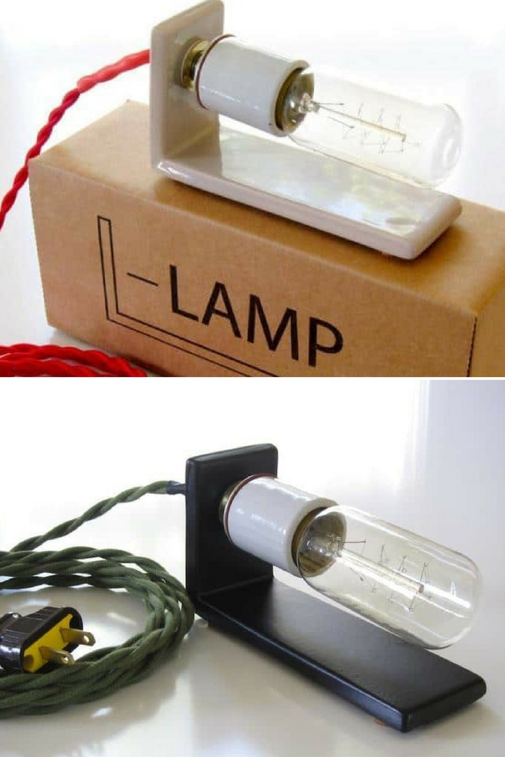 L Lamp Wood Desk Lamp