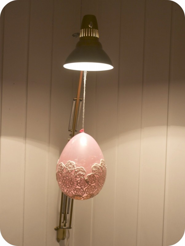 DIY Candle Holder Table Lamp with old lace pieces iD Lights