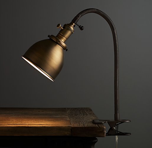 Industrial era clip lamp-1