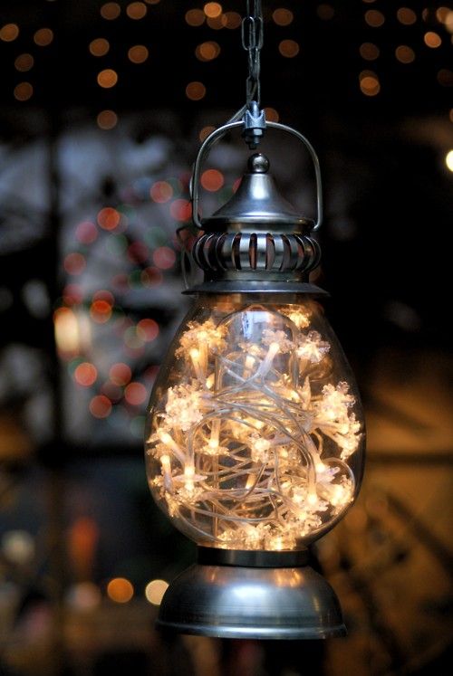 Lantern filled Pendant Lighting