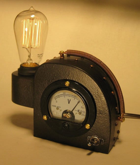 Steam Punk Edison Lamp-1
