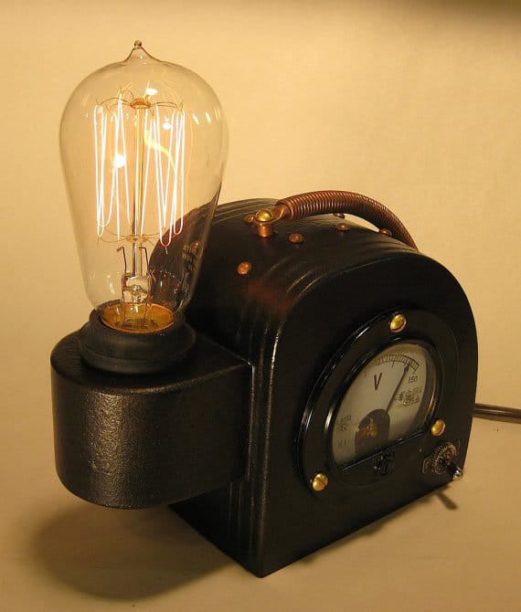 Steam Punk Edison Lamp