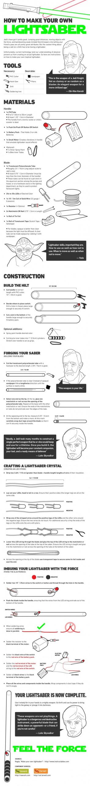 Build a Lightsaber 7 - Table Lamps - iD Lights Build a Lightsaber