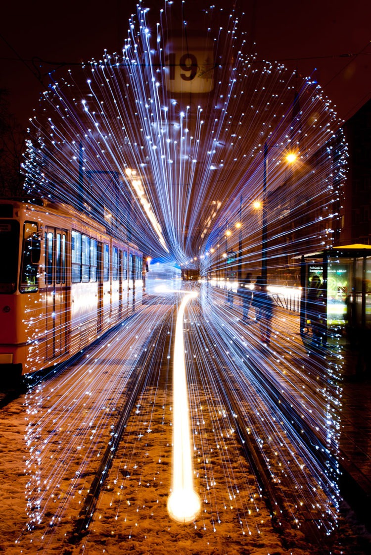 City’s tram Led Outdoor Lighting