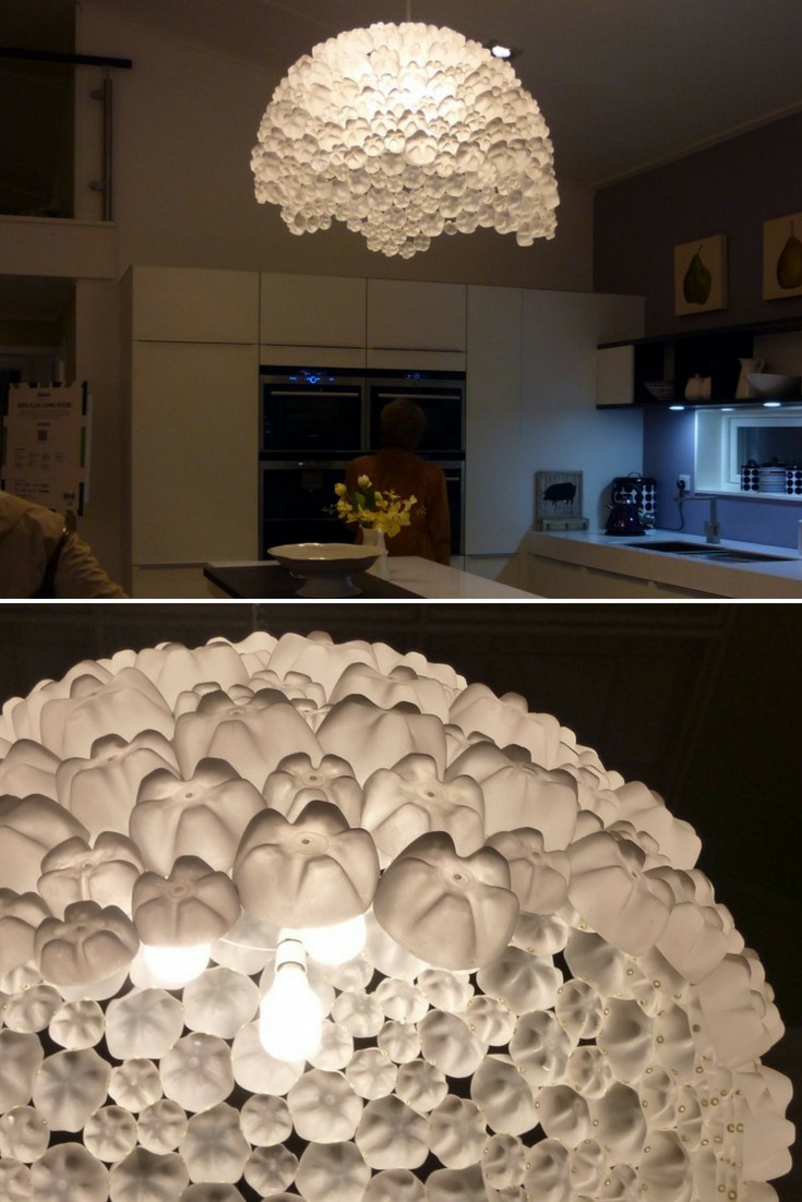 Recycled Bottles Chandelier 17 - recycle - iD Lights Recycled Bottles Chandelier