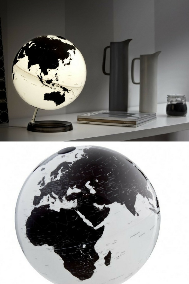 World Globe Bedside Desk Lamp