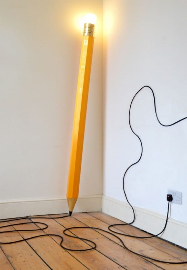 Hb Pencil Floor Lamp Id Lights, Pencil Thin Table Lamps