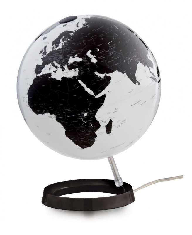 World globe lamp