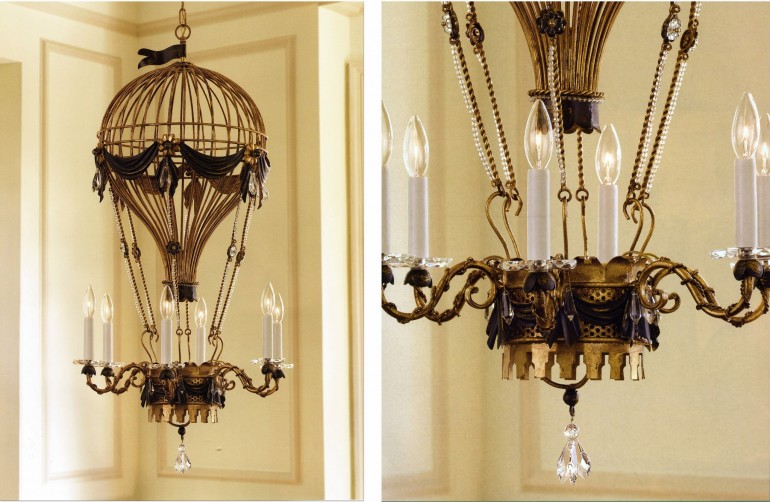 Air balloon chandelier