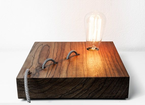 Wood Snake Lamp