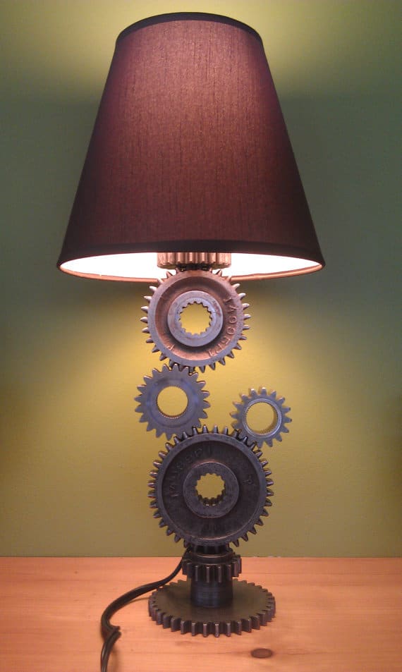 Simple Gear Industrial Table Lamp 16 - diylighting - iD Lights Gear Lamp
