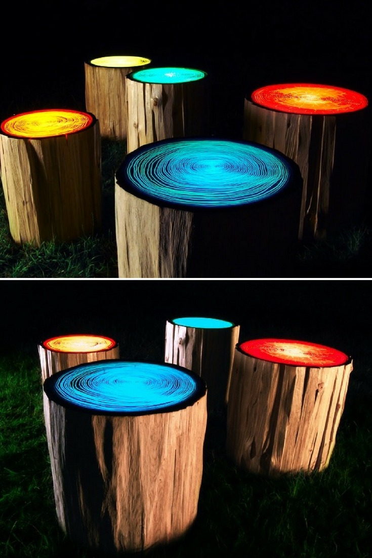 Tree Rings Outdoor Lighting