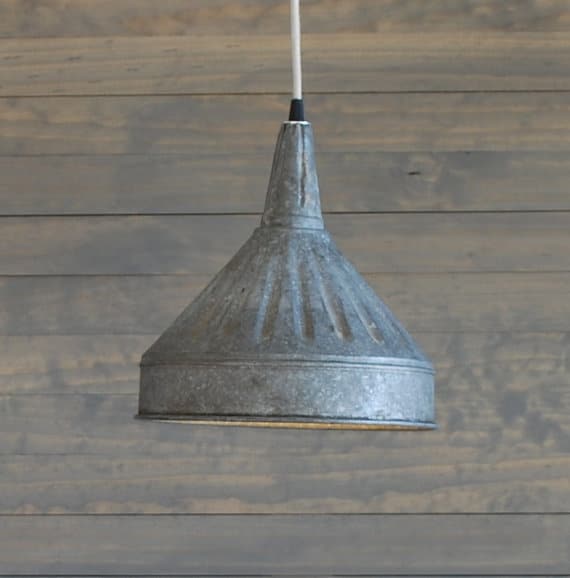 Galvanized Vintage Farm Funnel