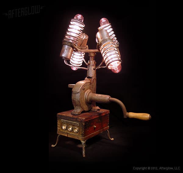 Steampunk Centrifuse Desk Lamp