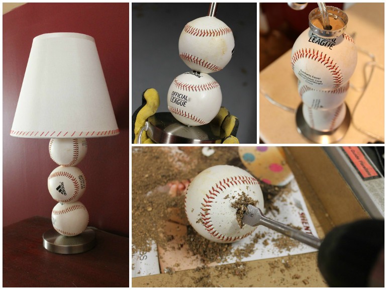 DIY Baseball Table Lamp